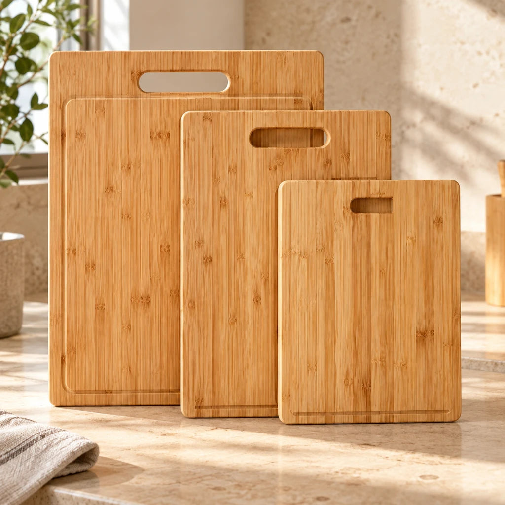 Bamboo Cutting Boards, Set of 3