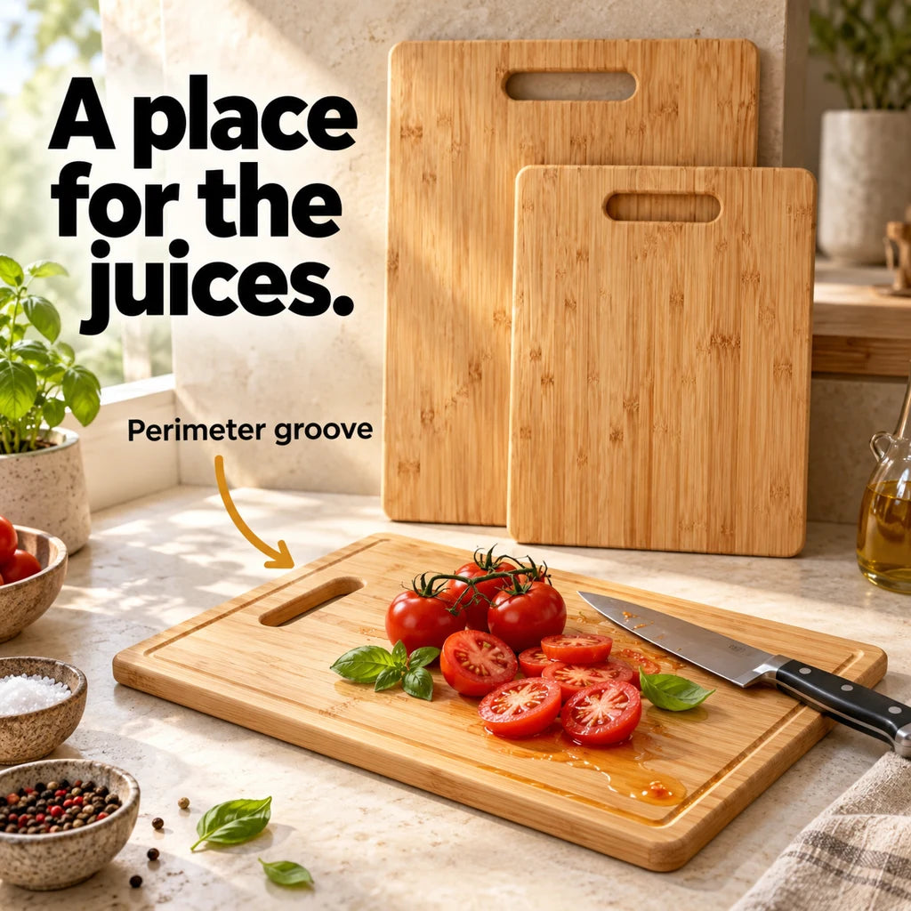 Bamboo Cutting Boards, Set of 3 — view 2
