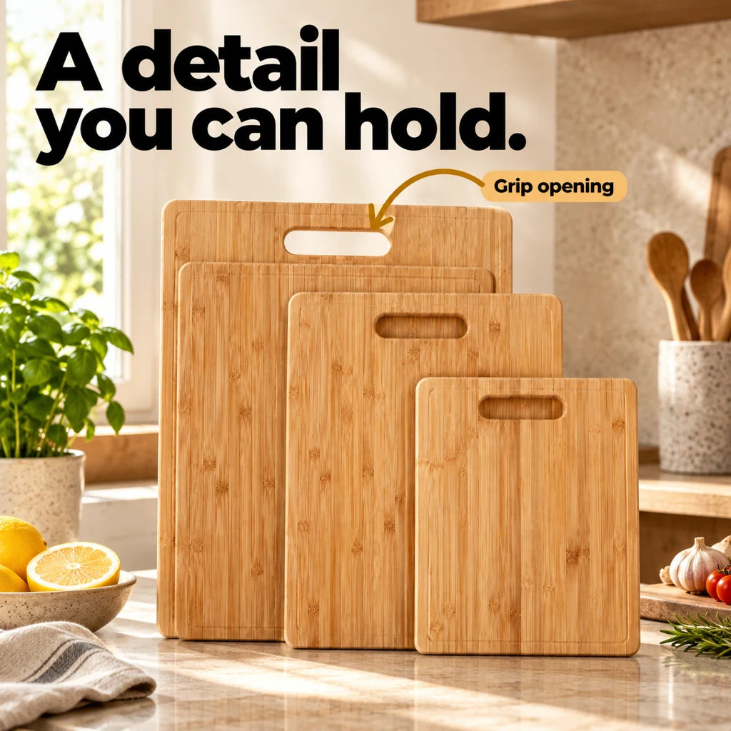Bamboo Cutting Boards, Set of 3 — view 3