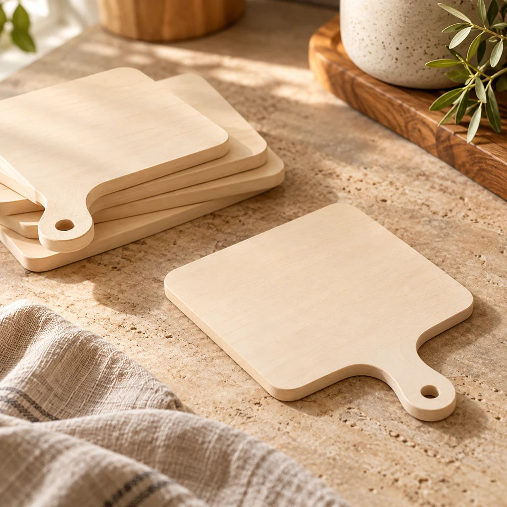 Small Unfinished Wooden Boards, Set of 10 — view 4