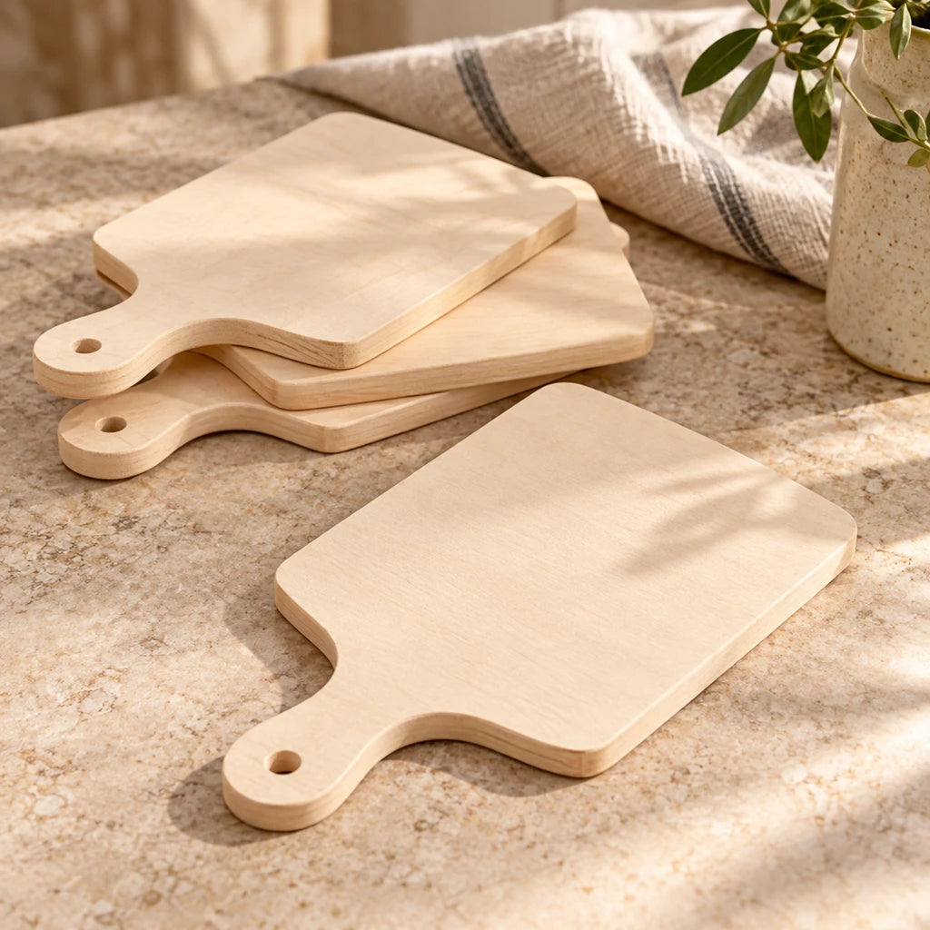 Small Unfinished Wooden Boards, Set of 10 — view 5