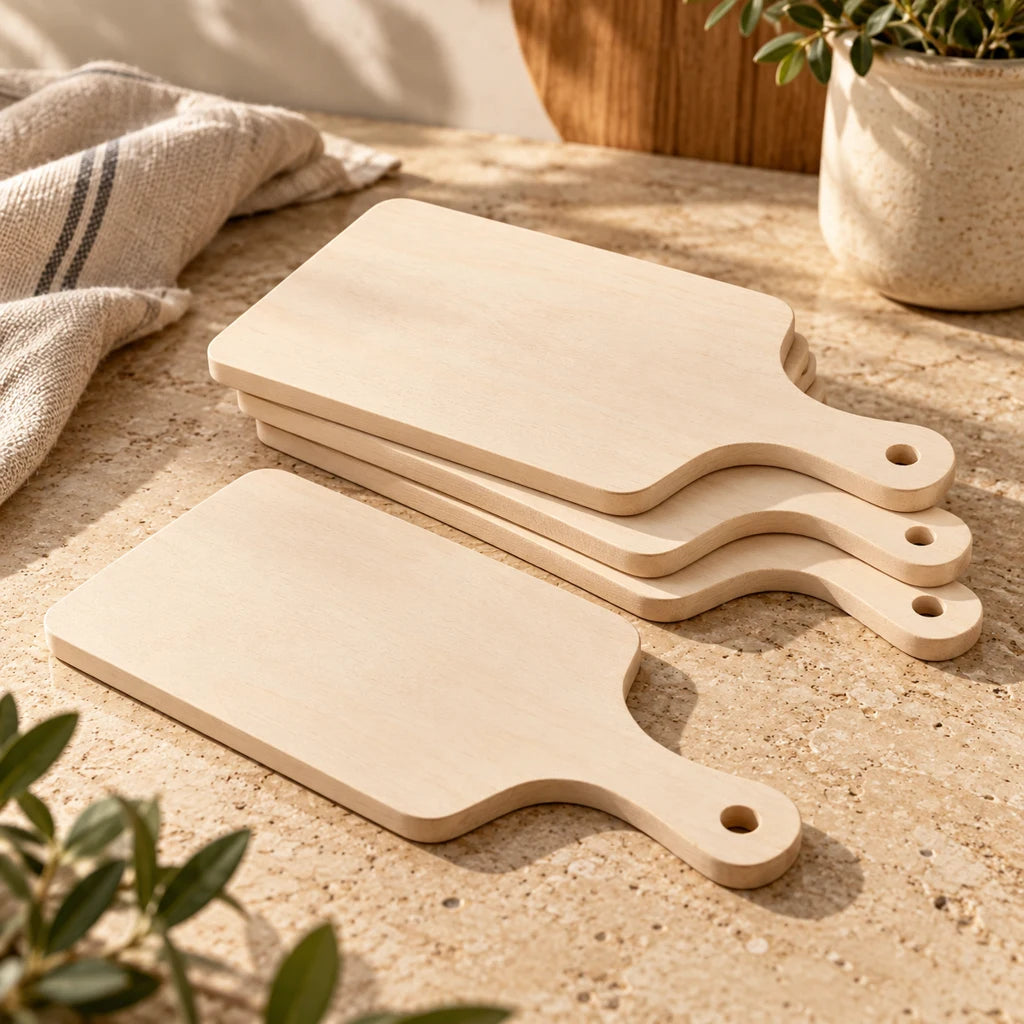 Small Unfinished Wooden Boards, Set of 10 — view 6