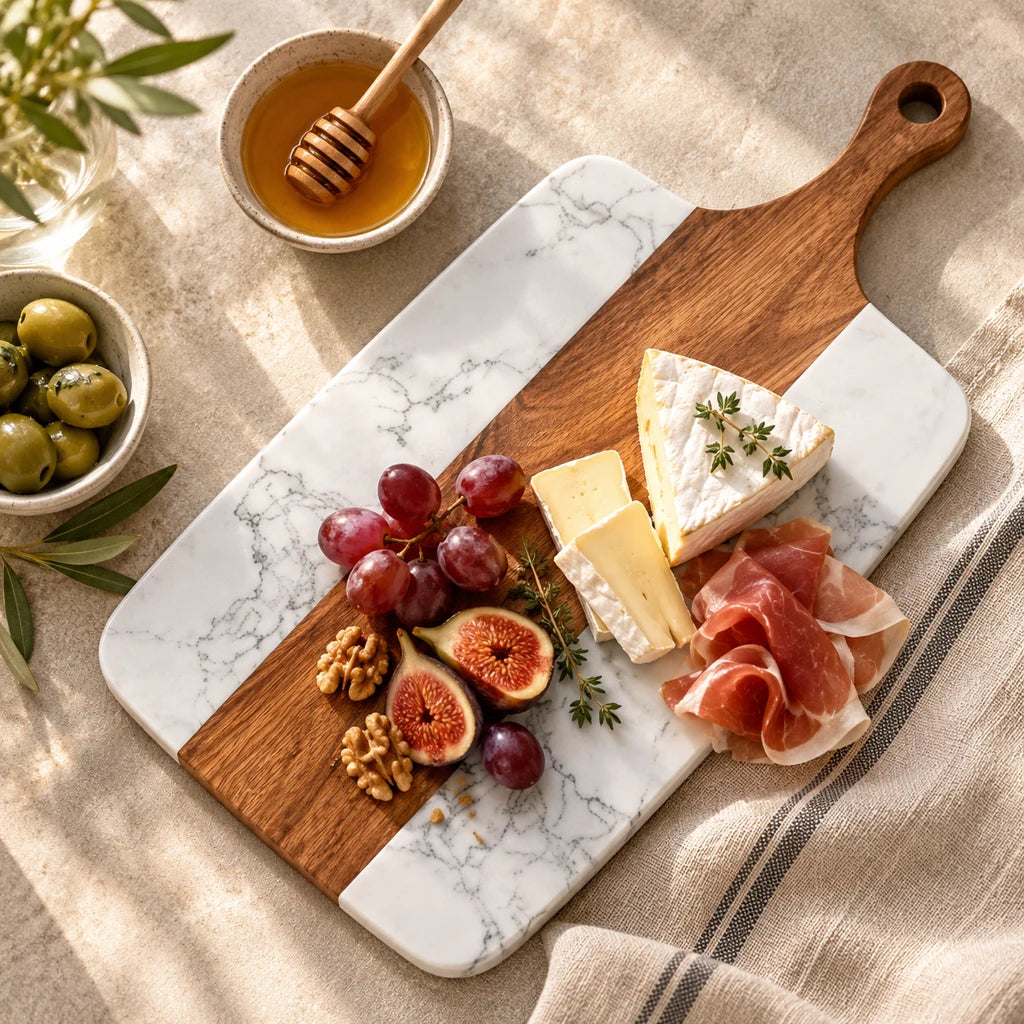 Wood and Marble Cutting Board — view 7