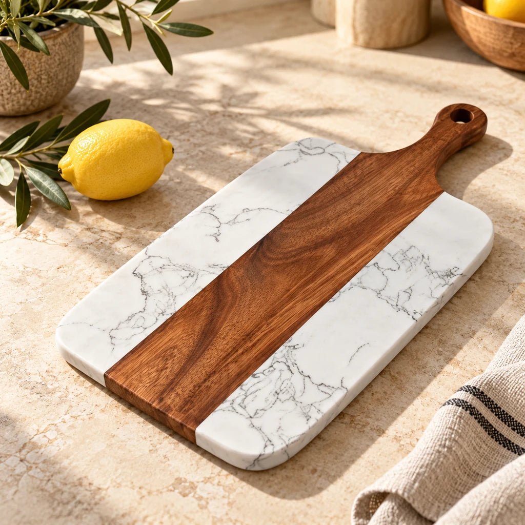 Wood and Marble Cutting Board — view 8