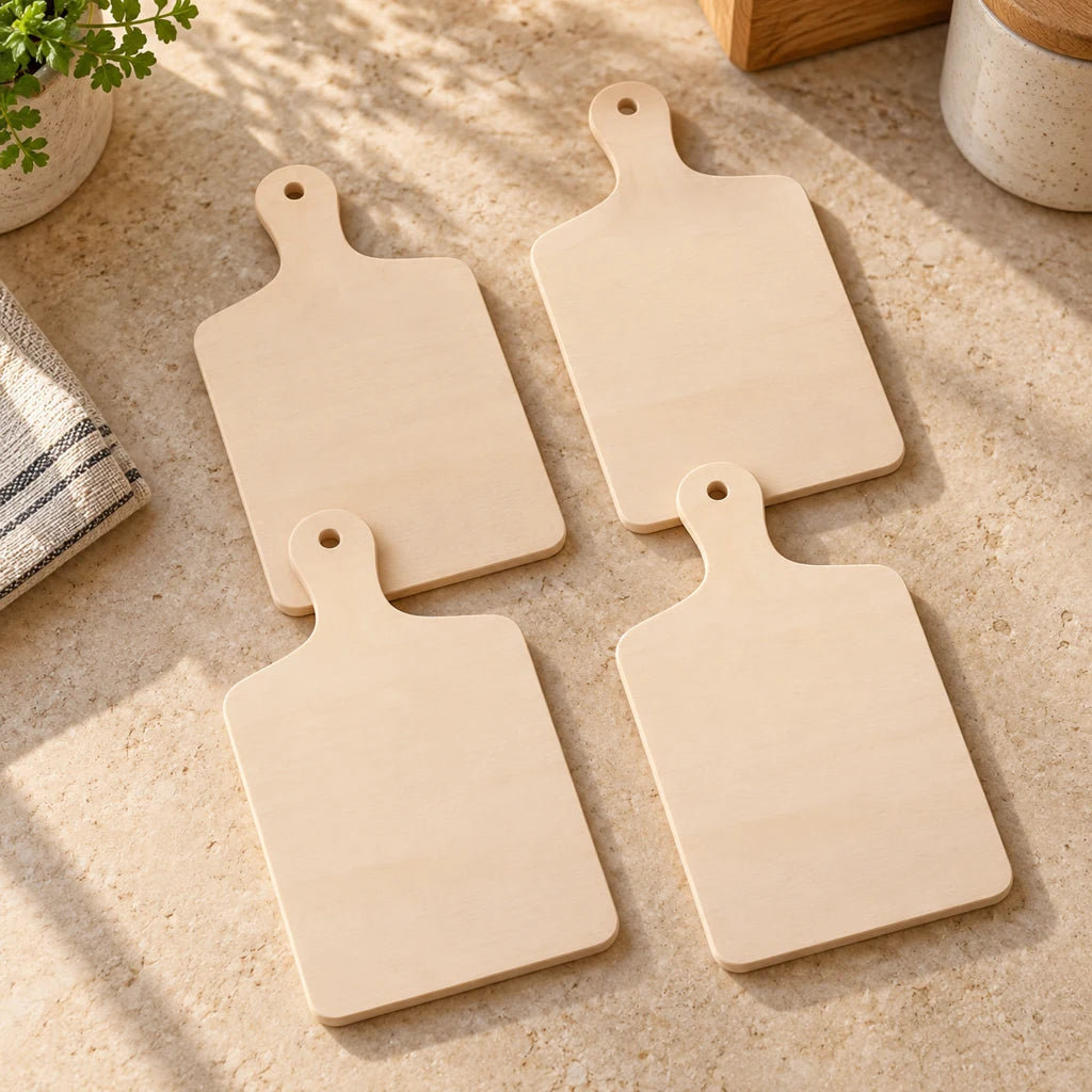 Wooden Cutting Board Set, 4 Pieces