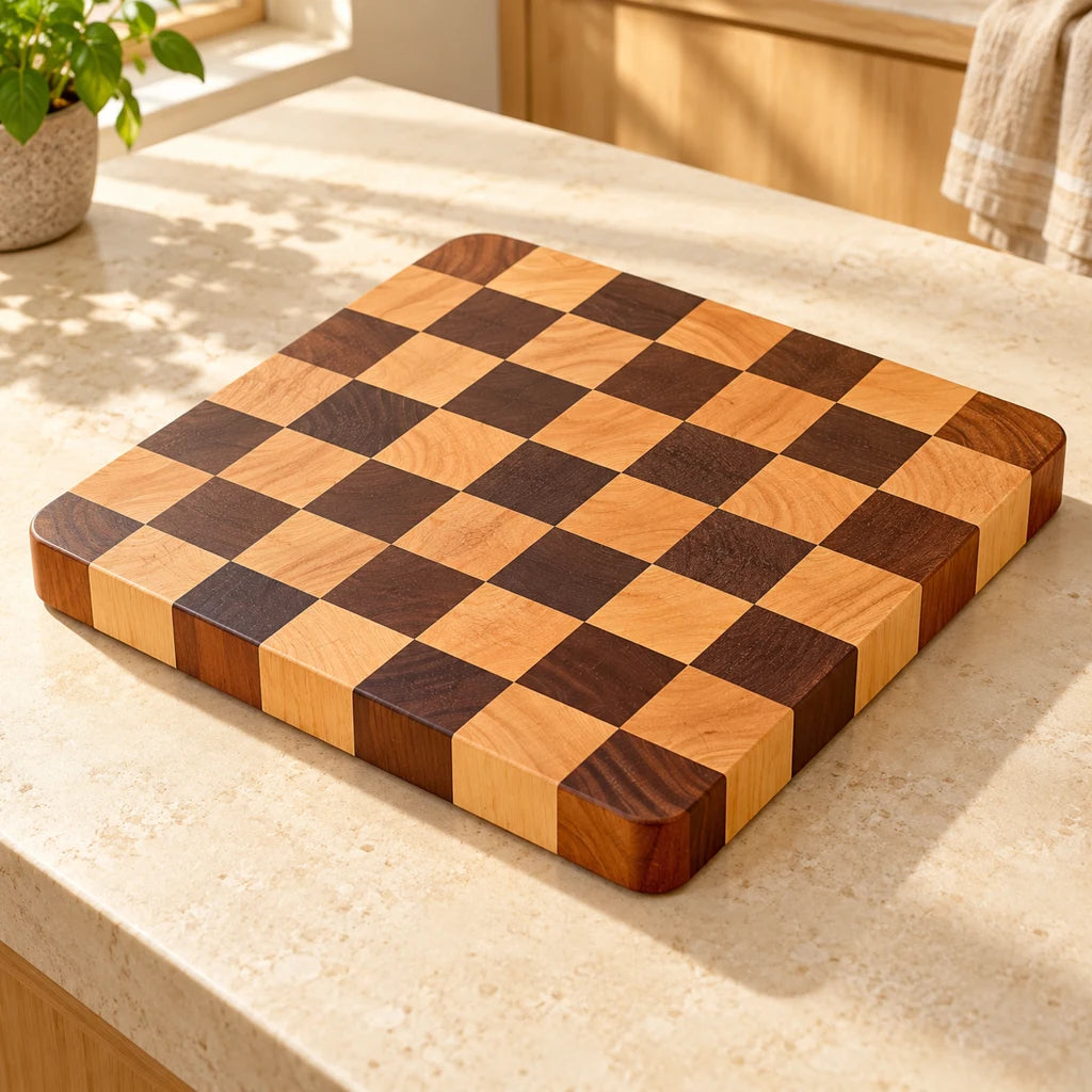 Beech Checkerboard Cutting Board