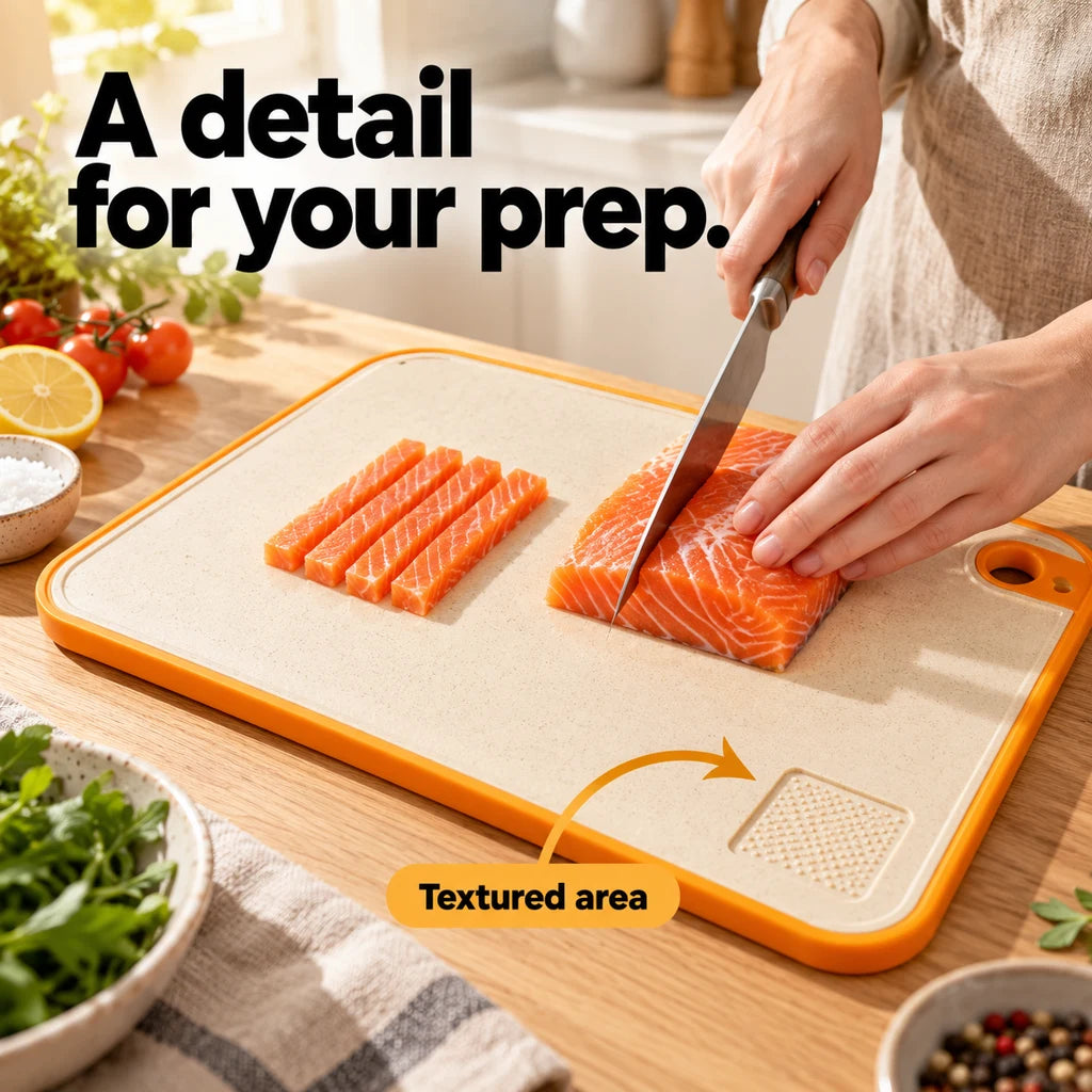 Dual-Sided Wheat Straw Cutting Board — view 3