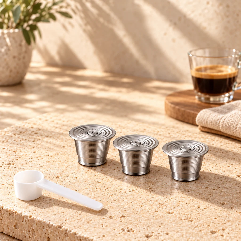 Reusable Nespresso stainless steel capsule — view 3