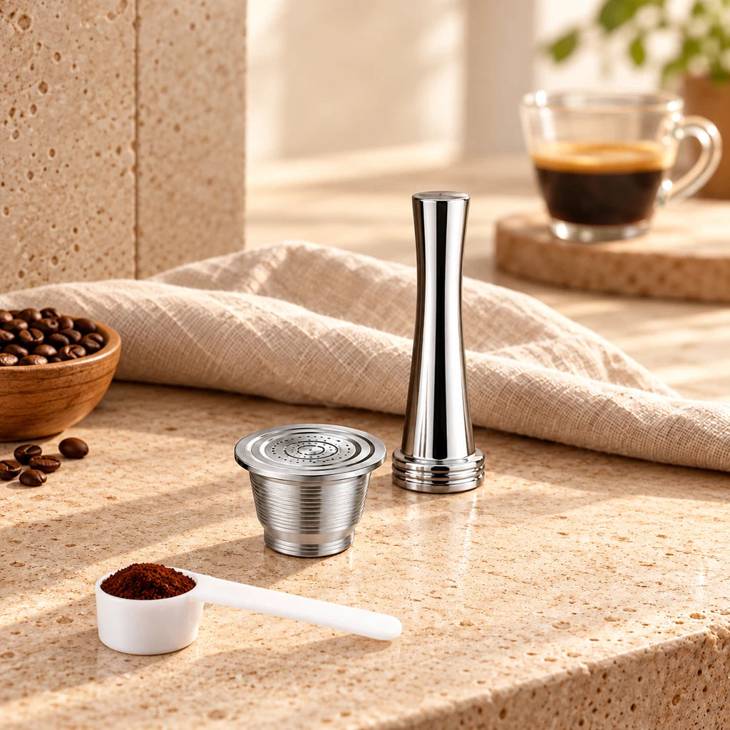 Reusable Nespresso stainless steel capsule — view 4