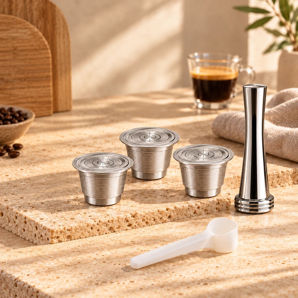 Reusable Nespresso stainless steel capsule — view 6