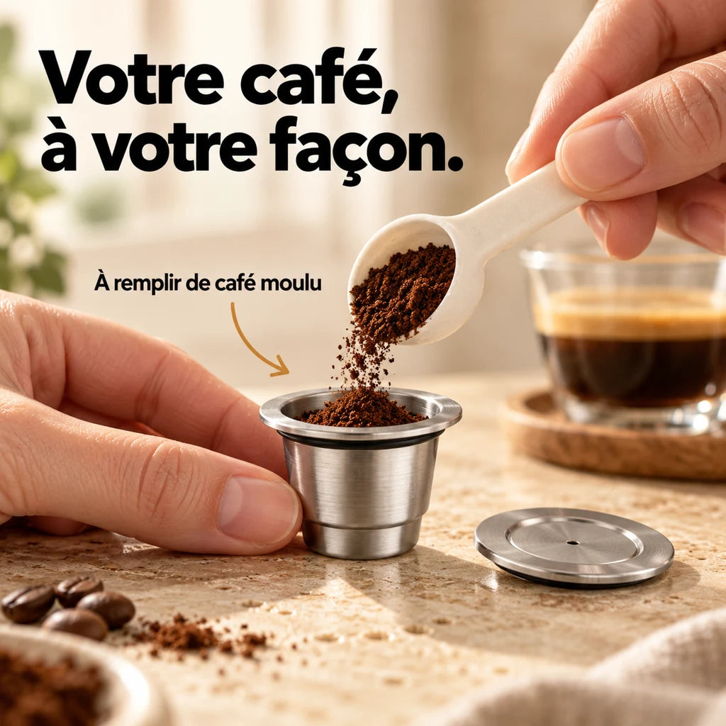 Capsule Café Réutilisable Nespresso Vertuo - Inox — vue 2