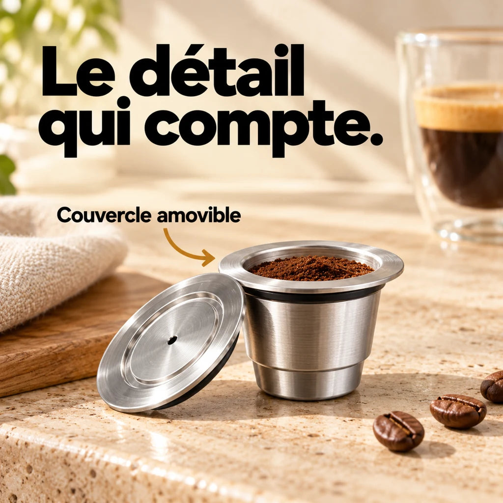 Capsule Café Réutilisable Nespresso Vertuo - Inox — vue 3