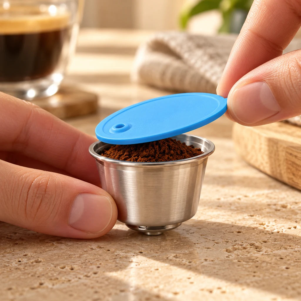 Reusable Dolce Gusto coffee pod - stainless steel — view 2