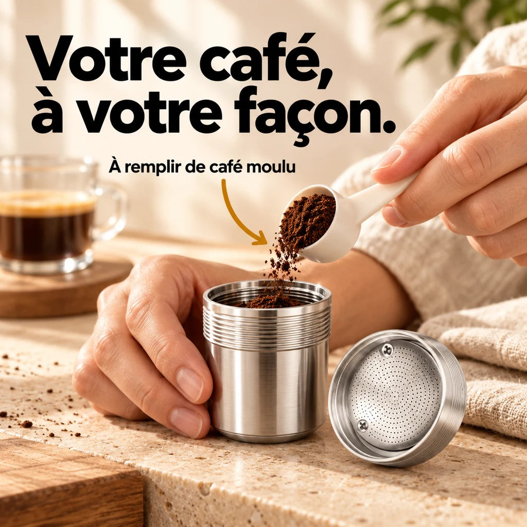 Capsules café rechargeable acier inoxydable illy X7.1 — vue 2