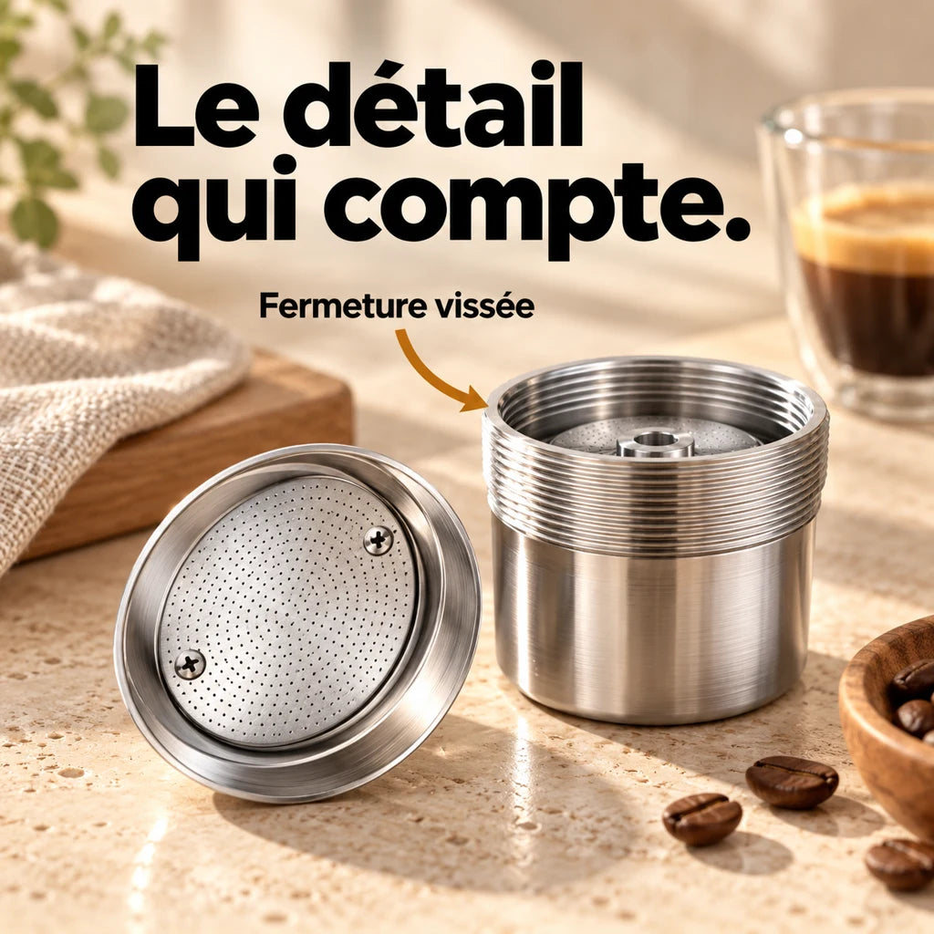 Capsules café rechargeable acier inoxydable illy X7.1 — vue 3