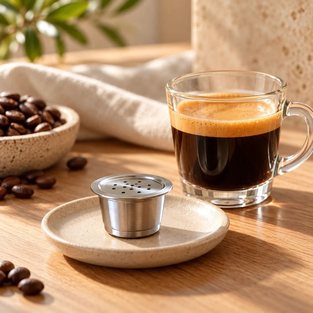 Reusable Stainless Steel Nespresso Coffee Pods with Filter — view 4