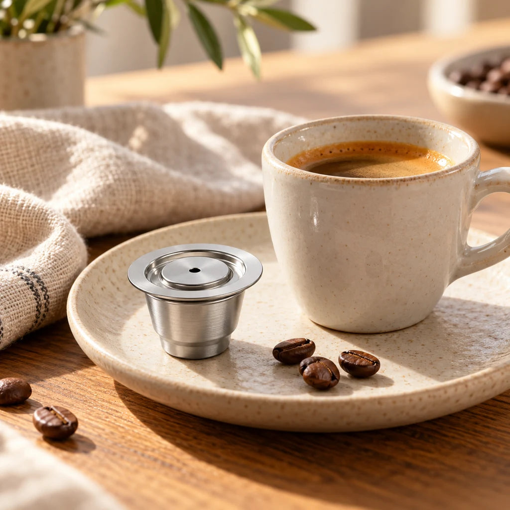 Reusable Stainless Steel Coffee Pods for Barista Espresso — view 4