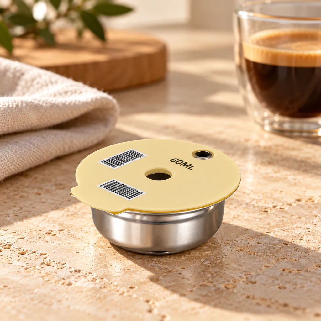 Reusable stainless steel capsules for Bosch Tasimo