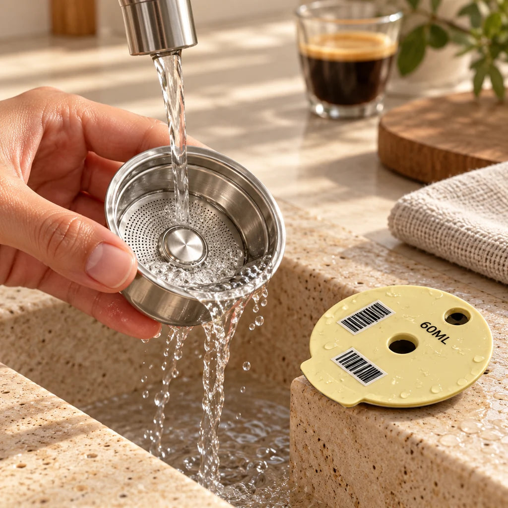 Reusable stainless steel capsules for Bosch Tasimo — view 2