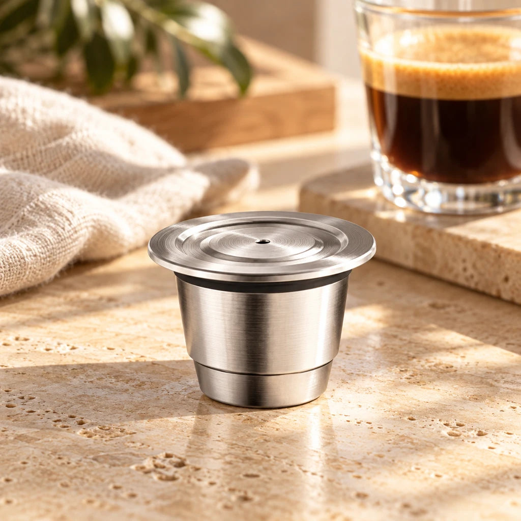 Reusable Coffee Capsules for Nespresso - Stainless Steel Filter