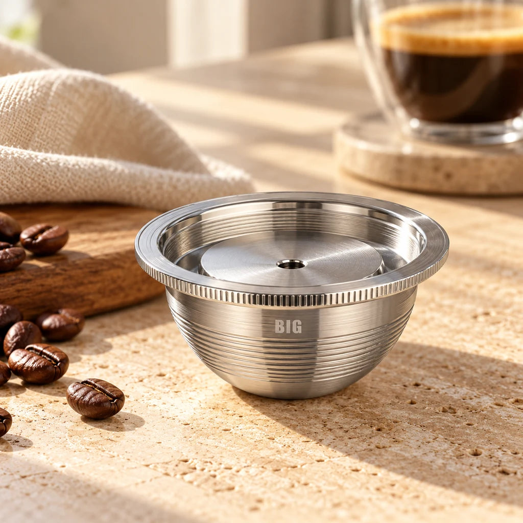 Reusable Stainless Steel Pods for Espresso Coffee Machine