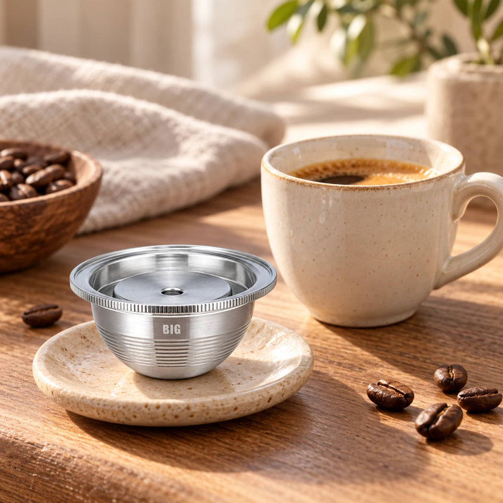 Reusable Stainless Steel Pods for Espresso Coffee Machine — view 4