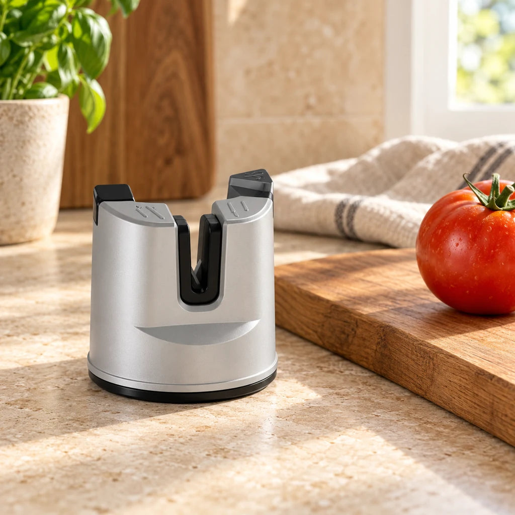 Kitchen knife sharpener with suction cup — view 4