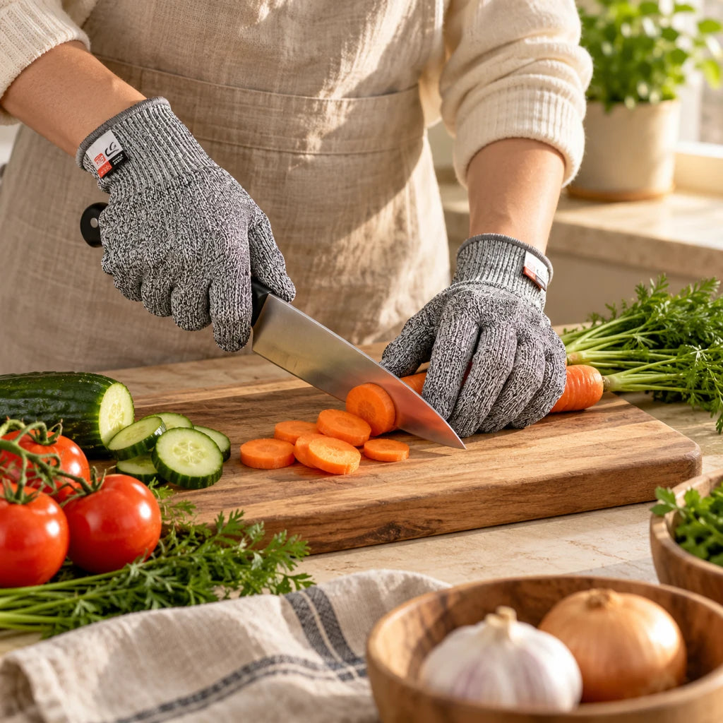 Level 5 HPPE cut-resistant kitchen gloves — view 4