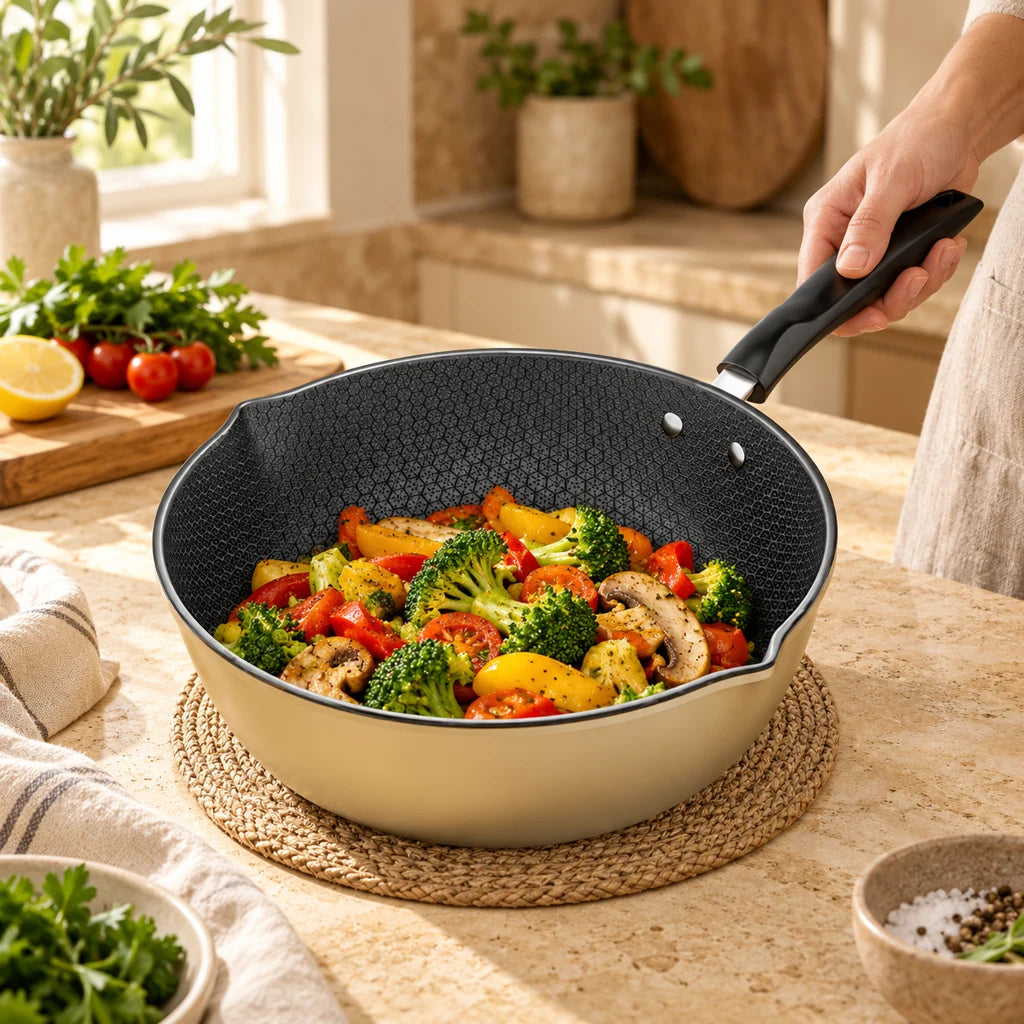 28cm nonstick wok for easy cooking — view 2