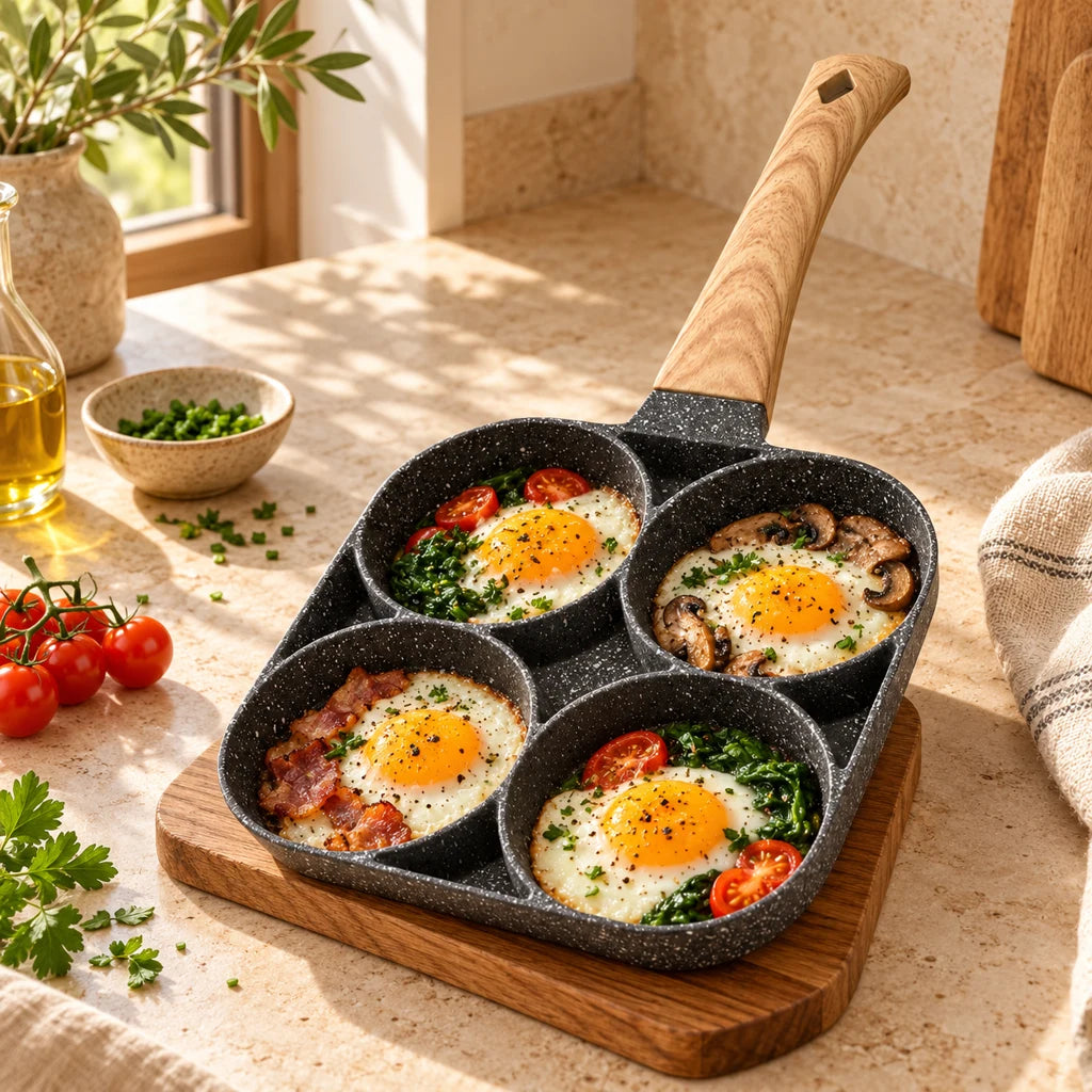 4-Compartment Egg Pan — view 2