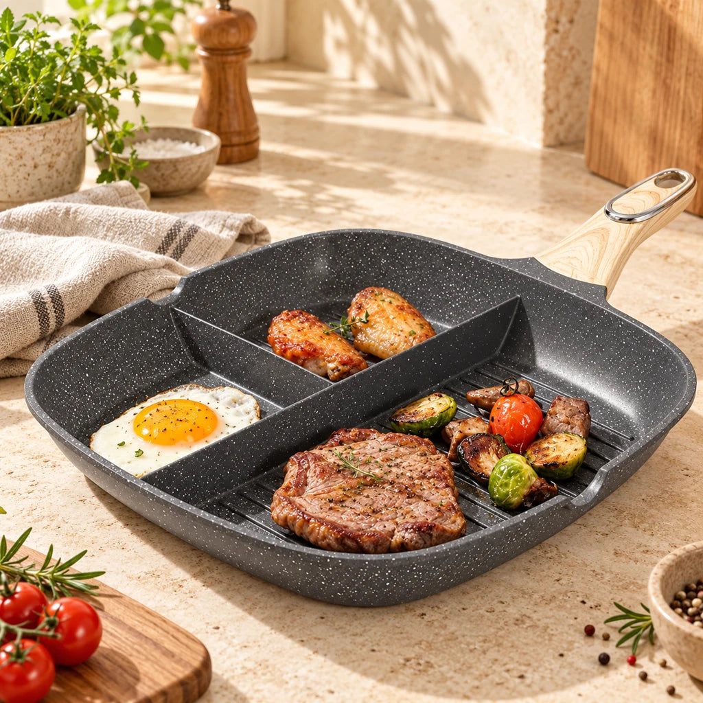 Poêle Grill 3-en-1