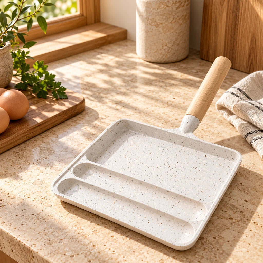 japanese 2-compartment frying pan — view 3