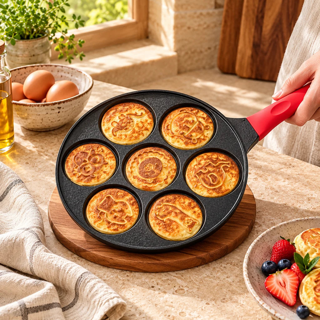 7-compartment pan — view 2