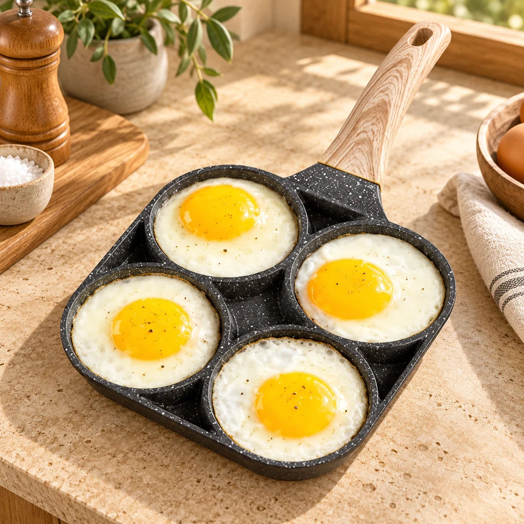 Compartmentalized pancake pan