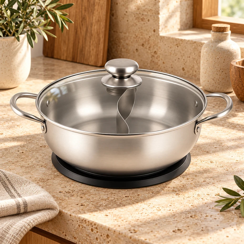 2-compartment saucepan