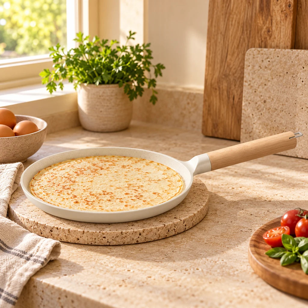 Ergonomic Cast Iron Crepe Pan — view 2
