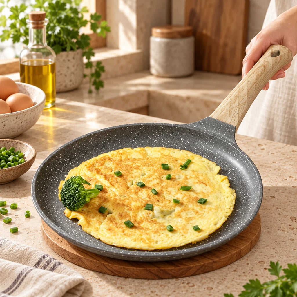 Compact stone frying pan — view 2