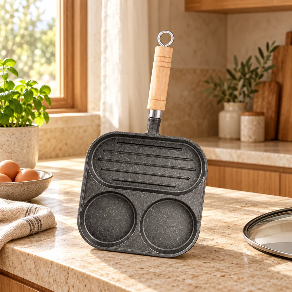 compartmented grill pan — view 3