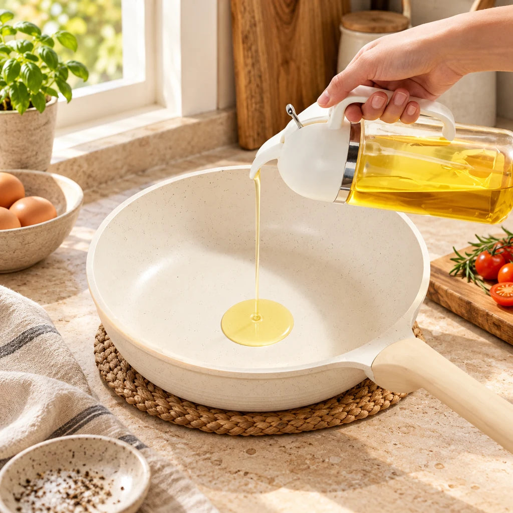 Ceramic frying pan for chefs — view 2