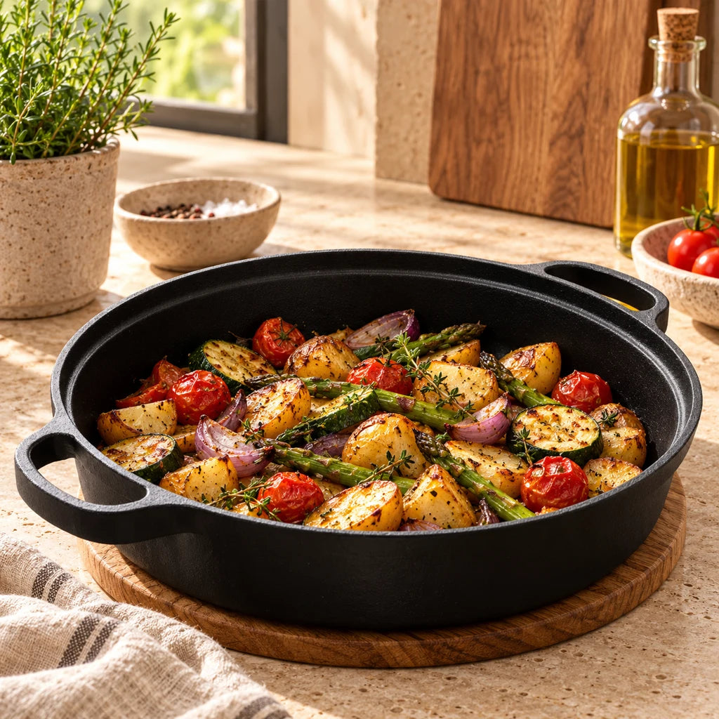 Thick Cast Iron Pan for Iron Pot, Induction-Gas — view 2