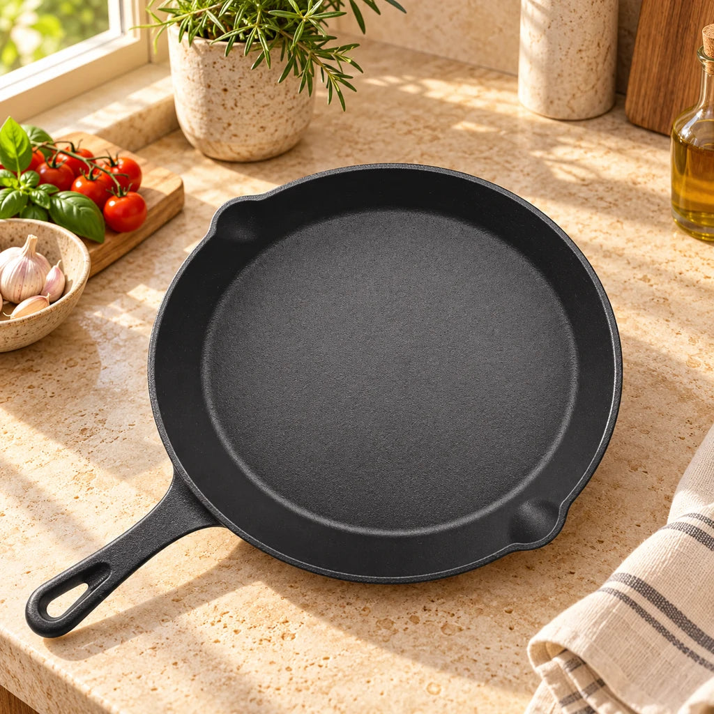 Cast Iron Nonstick Frying Pan, Versatile Omelet