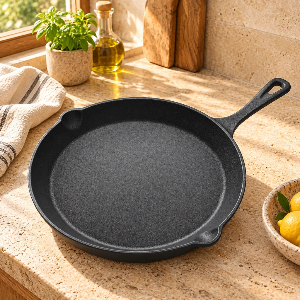 Cast Iron Nonstick Frying Pan, Versatile Omelet — view 3