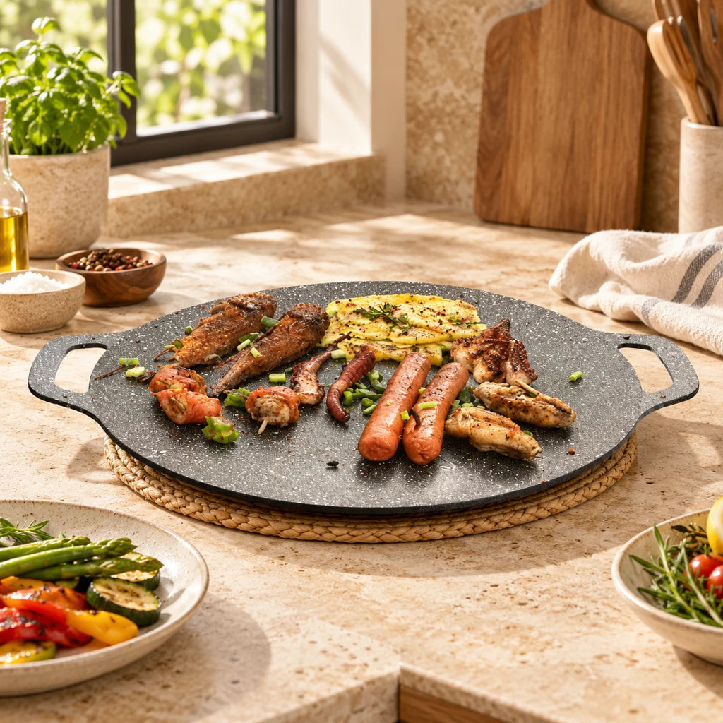 Korean nonstick barbecue griddle