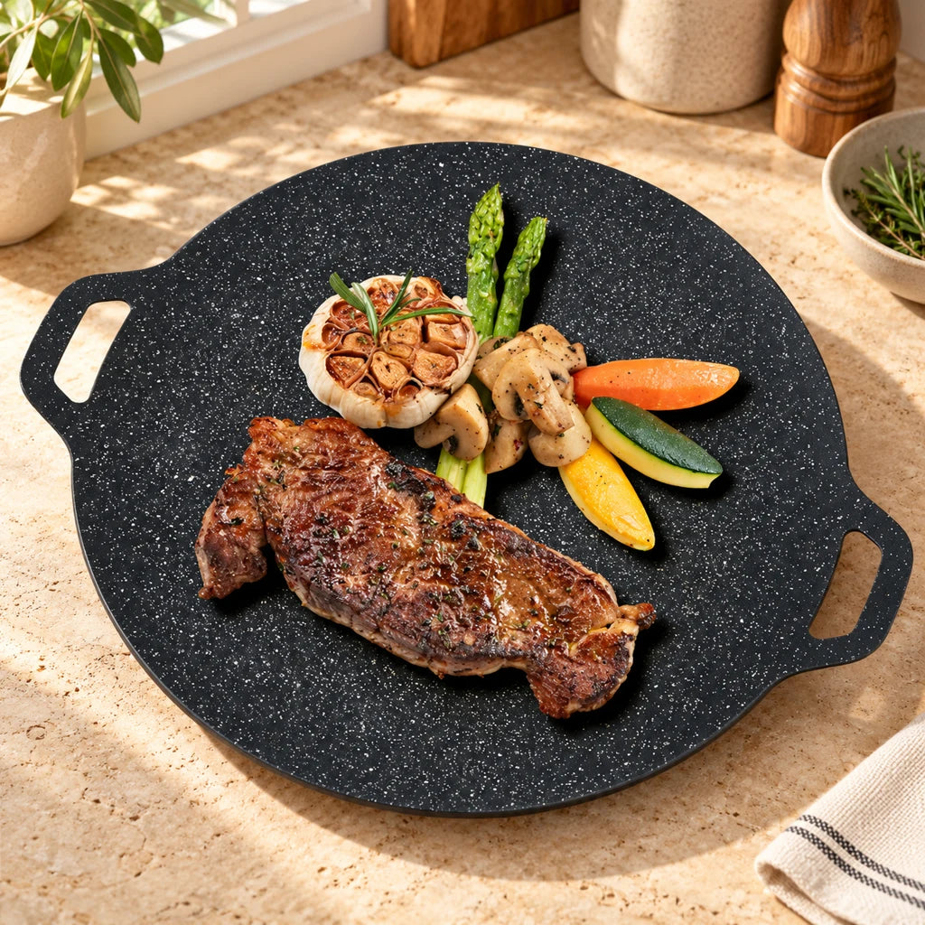 Korean Yakiniku iron grill pan