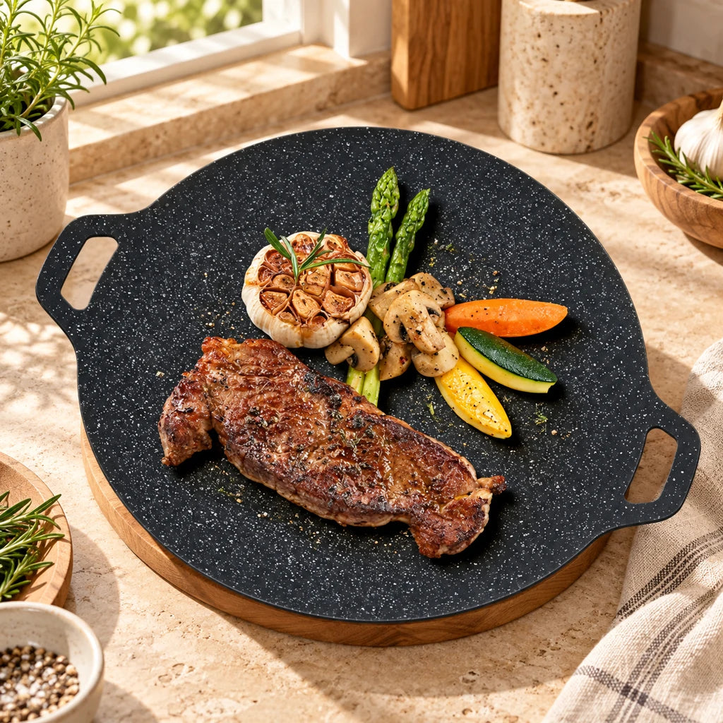 Korean Yakiniku iron grill pan — view 2