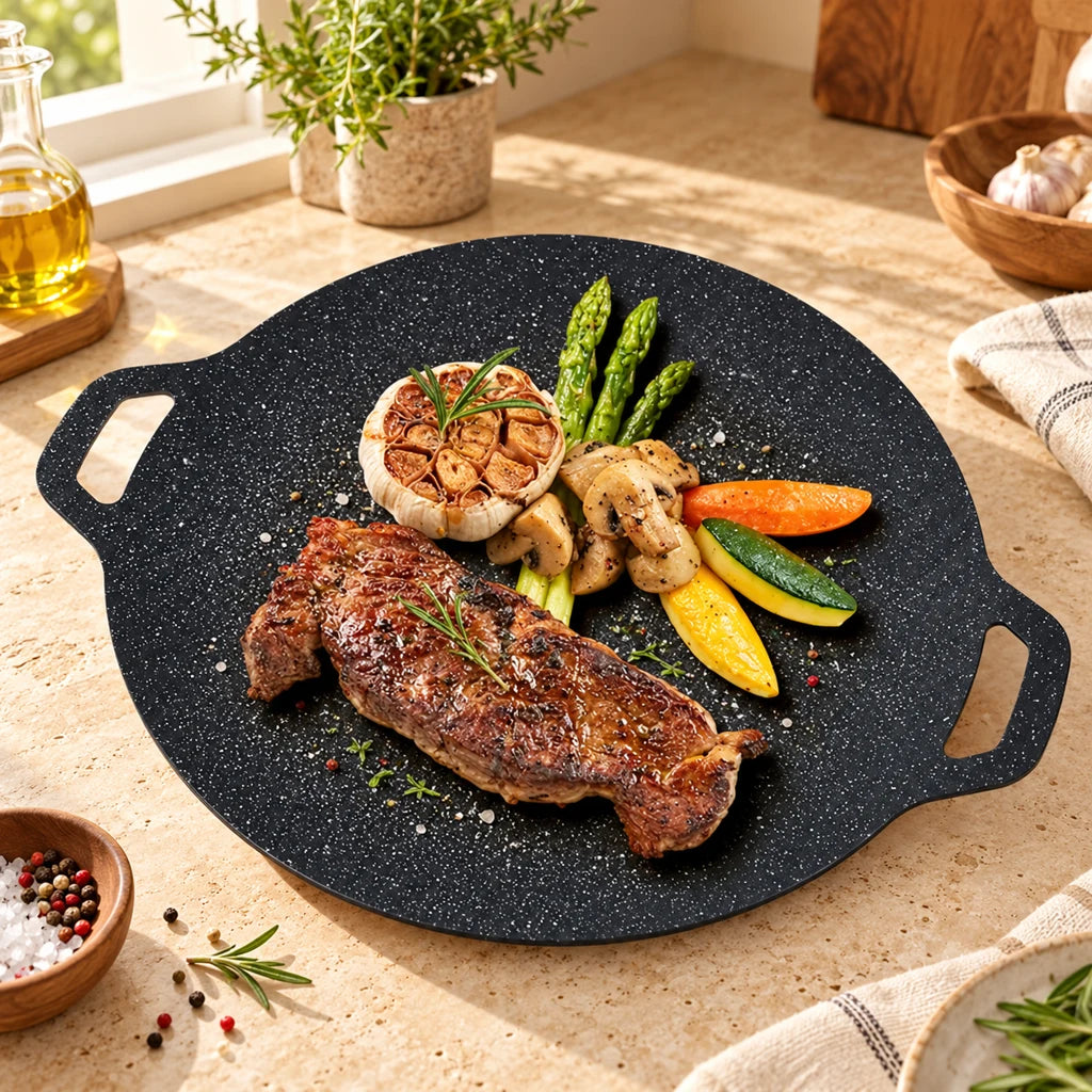 Korean Yakiniku iron grill pan — view 3