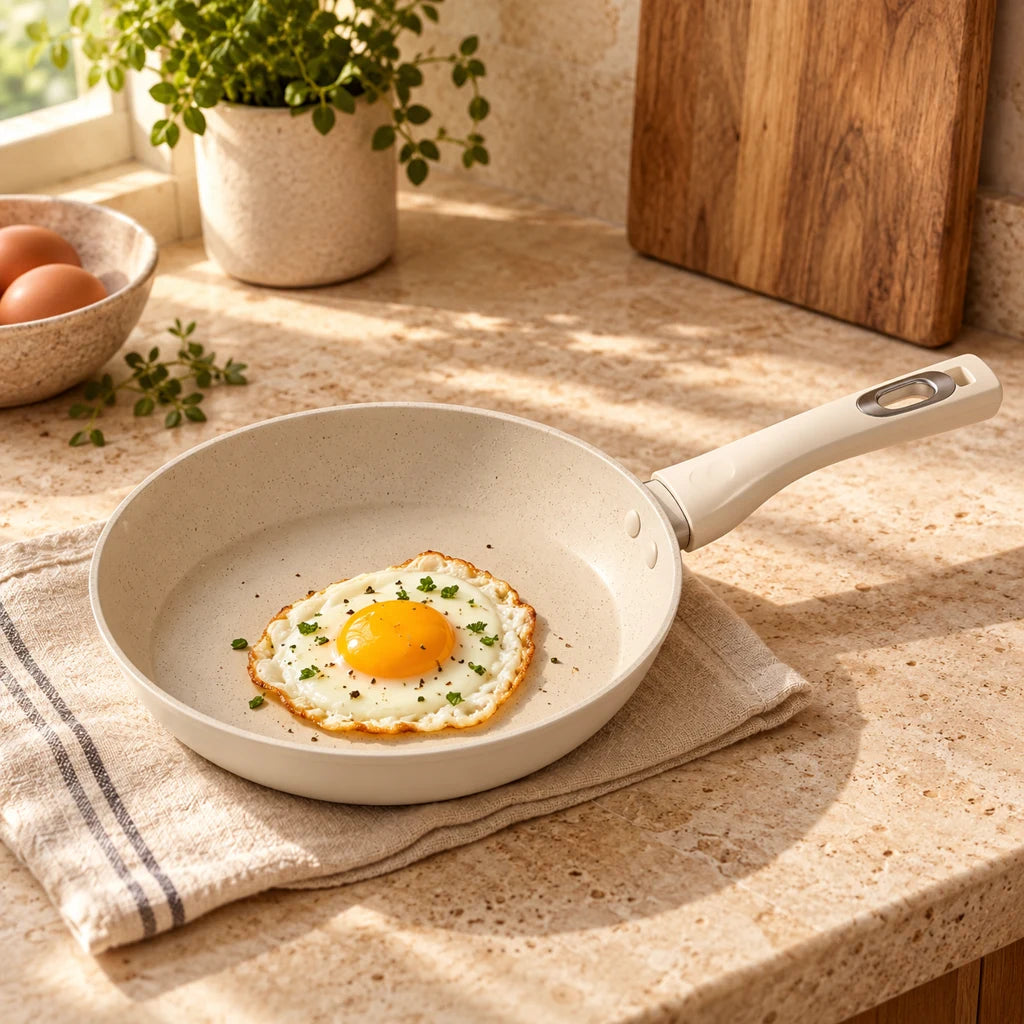 Poêle en acier inoxydable antiadhésive pour cuisinière à induction — vue 5