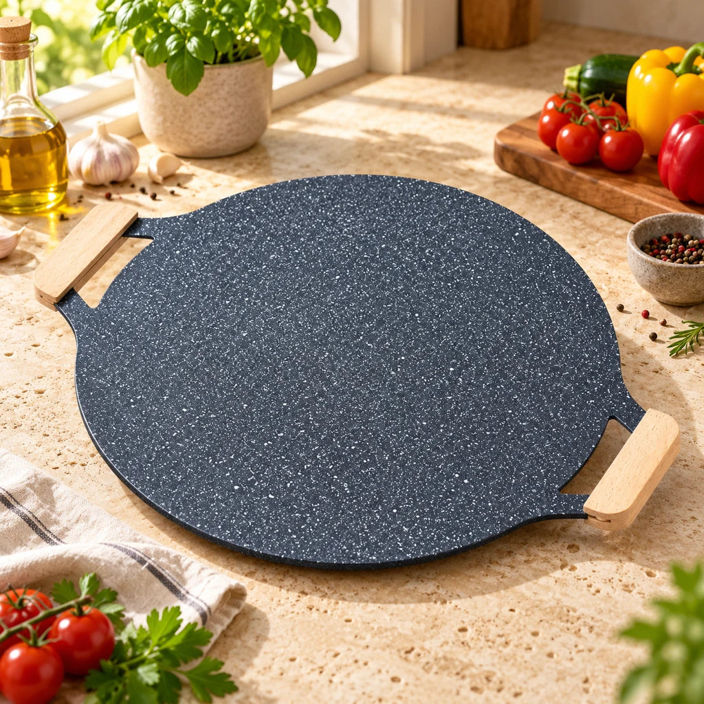 Portable Round Nonstick Korean Grill Pan