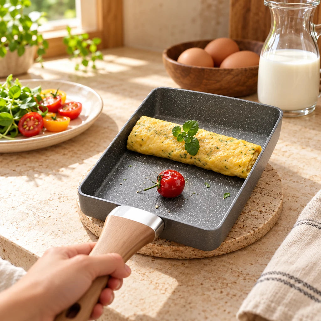 Premium Japanese Rectangular Omelet Pan — view 2
