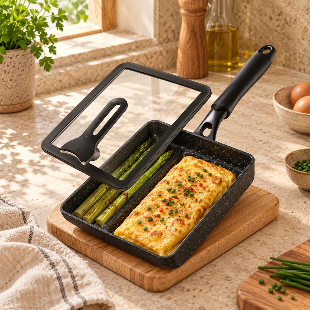 Japanese Rectangular Nonstick Omelet Pan — view 2